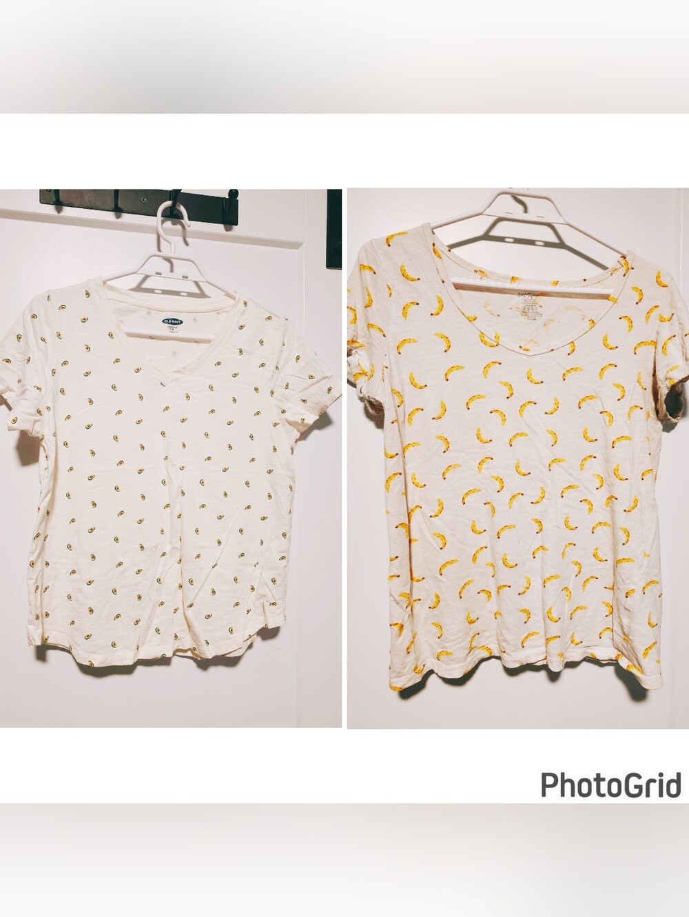 Cute Food Graphic Short Sleeve Tees | Avocado + Banana Cotton Tops